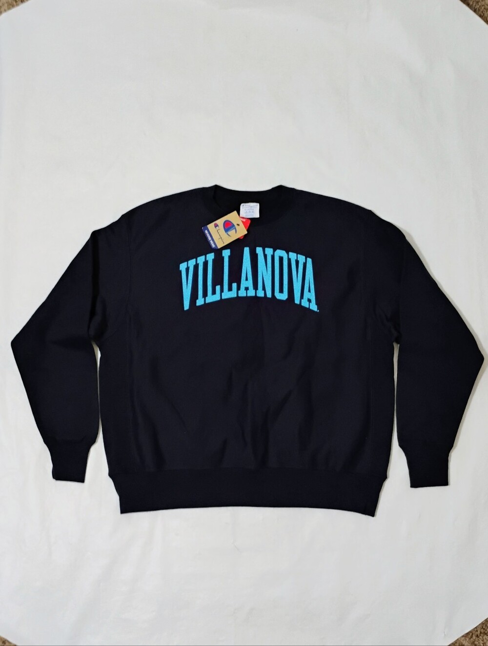 Men's Champion Reverse Weave Villanova University Wildcats Sweater Size XL-NEW